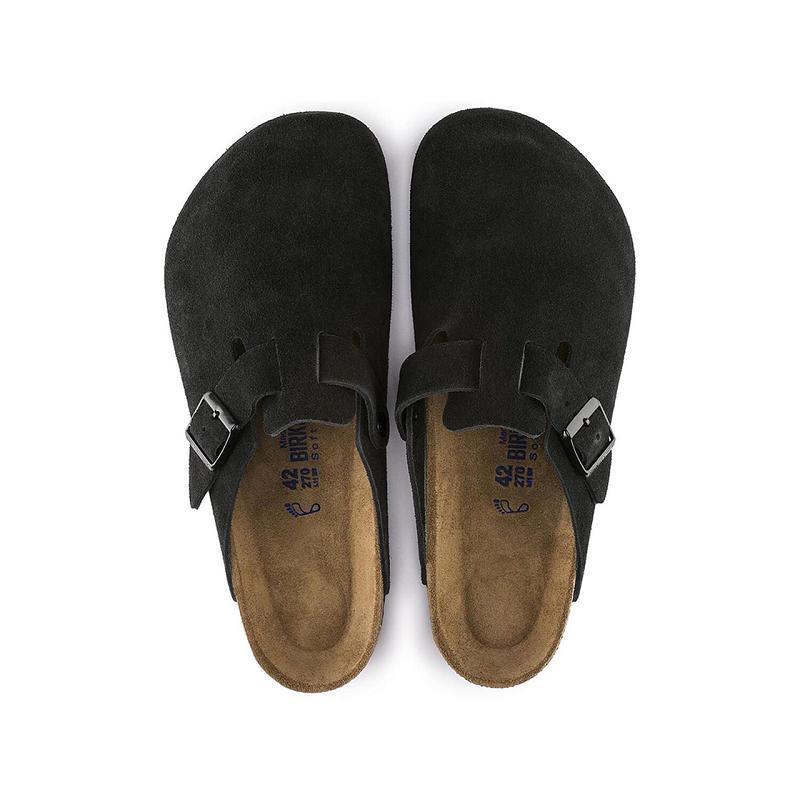 Boston Birkenstock Soft Footbed Semisove Panske Čierne | SK 366AHK